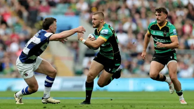 Northampton v Bath match action