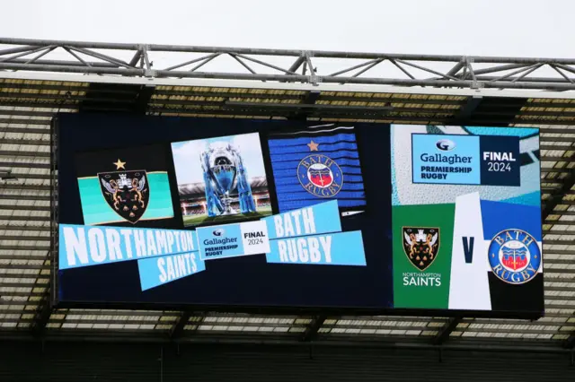 Scoreboard at Twickenham