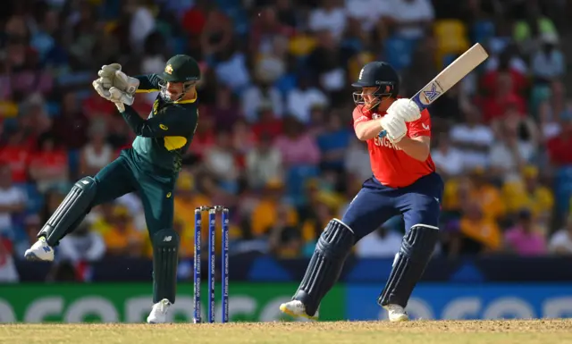 Jonny Bairstow plays a shot