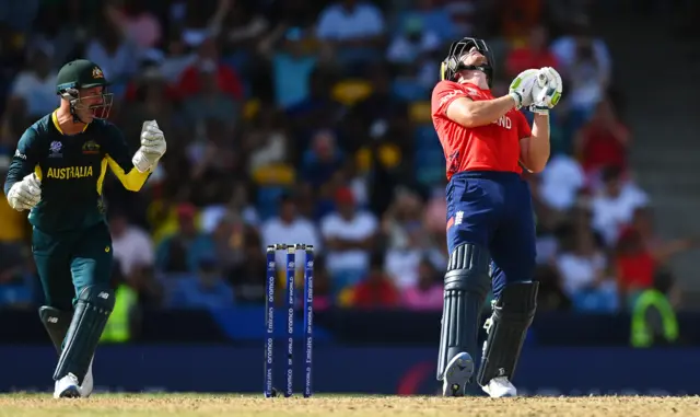 Jos Buttler reacts to being dismissed