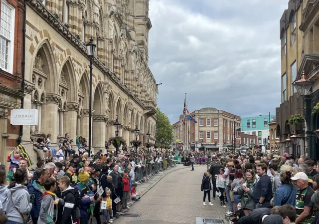 Saints fans on the streets