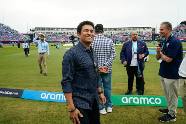 Sachin Tendulkar at the India-Pakistan game