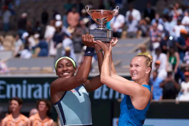 Coco Gauff and Katerina Siniakova