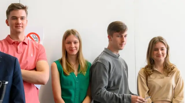 Princess Elisabeth, Prince Gabriel, Prince Emmanuel and Princess Eleonore waiting to vote