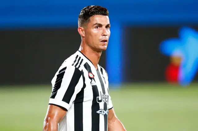Cristiano Ronaldo looks on
