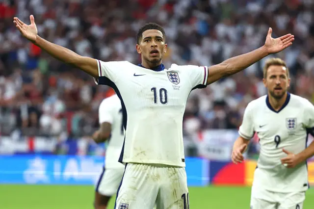 Jude Bellingham of England celebrates