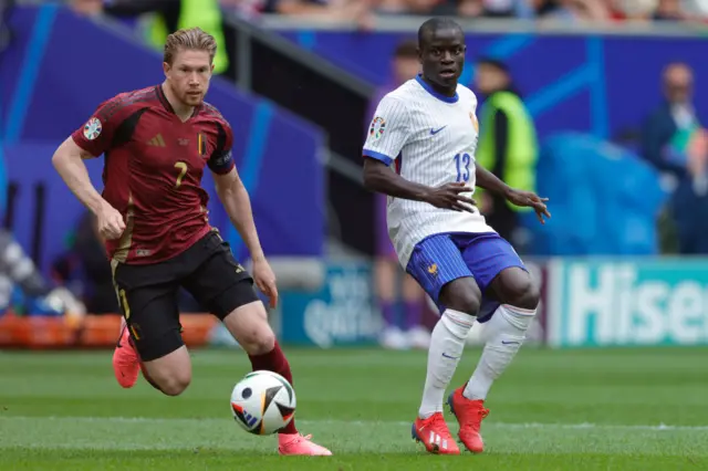 Kevin De Bruyne and N'Golo Kante