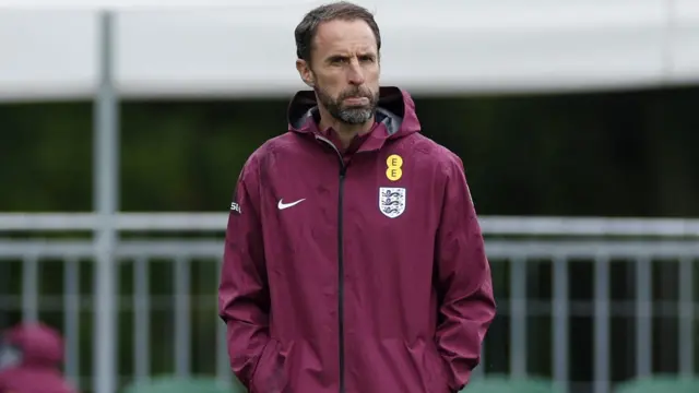 Gareth Southgate during England training