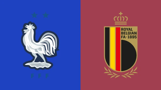 France v Belgium graphic