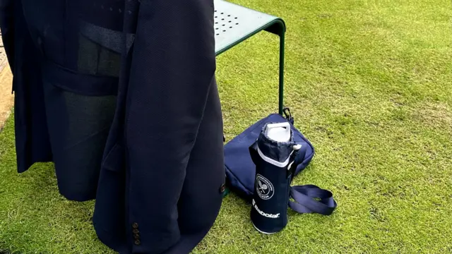 Line judges bag and bottle