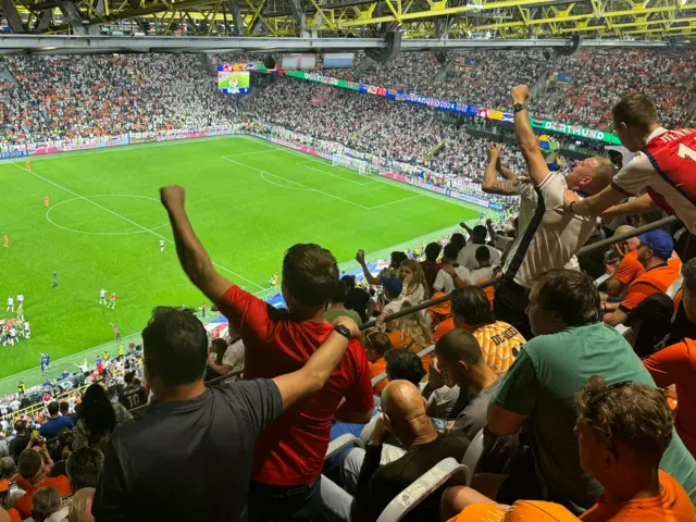 England fans celebrate