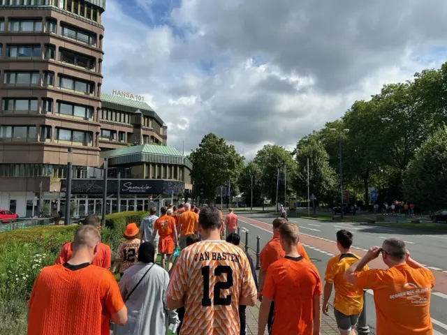 Netherlands supporters in Dortmund