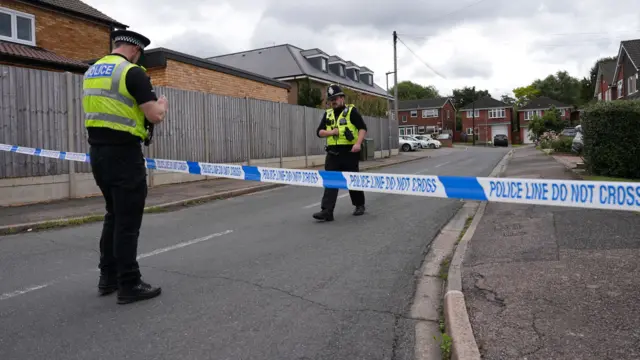 Police on Ashlyn Close