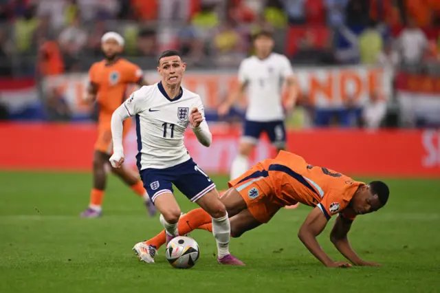 Phil Foden with the ball