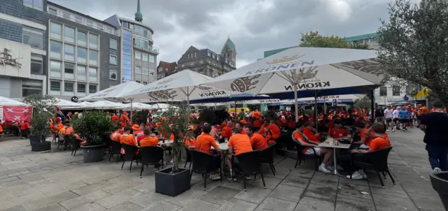 Netherlands fans in Dortmund