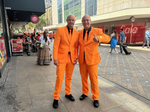 Netherlands fans Tim & Neils in Dortmund