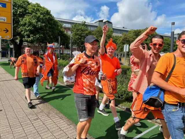 Netherlands fans in Dortmund