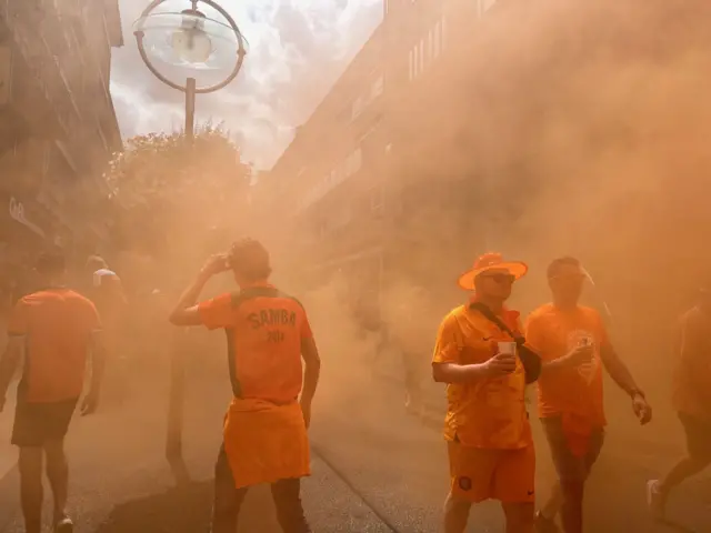 Dutch fans in Dortmund