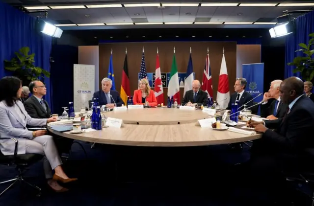 Foreign ministers meet at the Nato summit in Washington