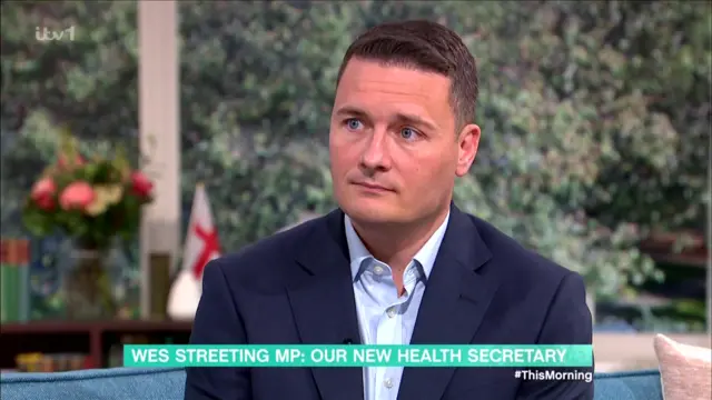 Wes Streeting appears on This Morning