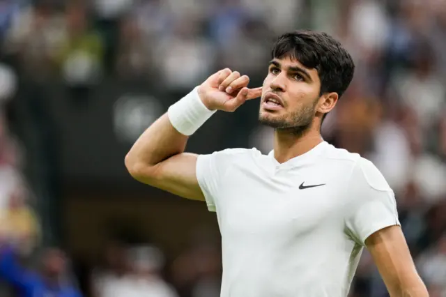 Carlos Alcaraz at Wimbledon