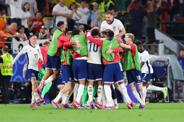 England celebrate