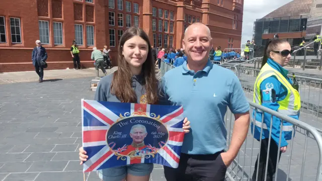 Alessandro Migliorati came down to the Bay with his daughter Isabella