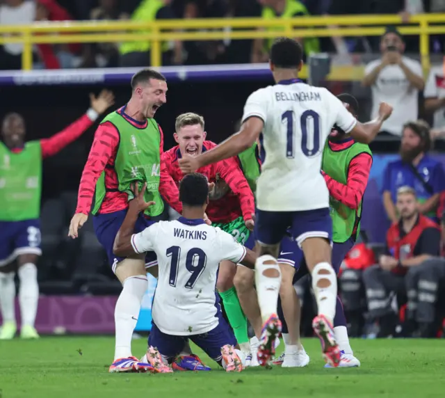 England celebrate