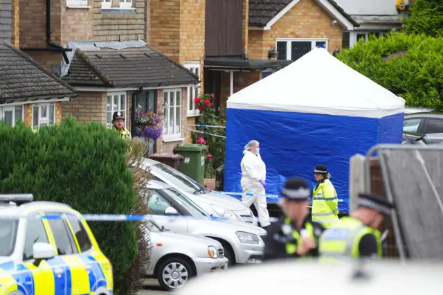 Police in Ashlyn Close