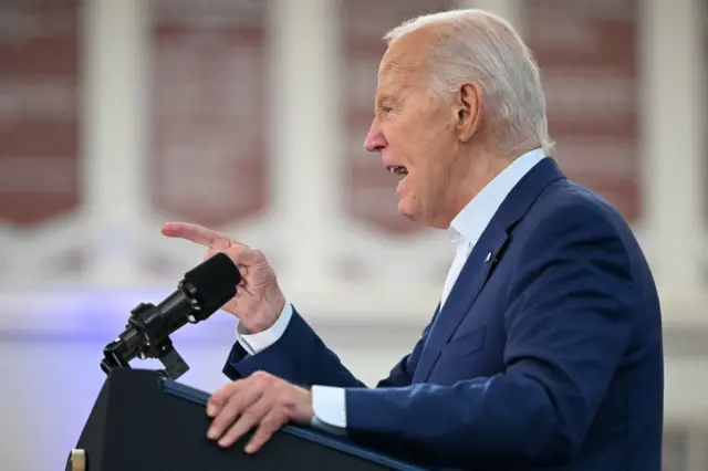 Joe Biden speaks in Michigan