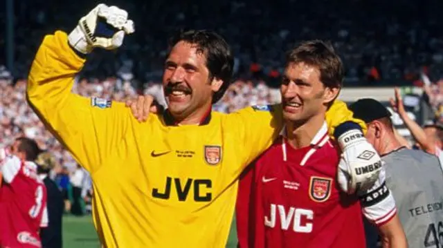 David Seaman and Tony Adams