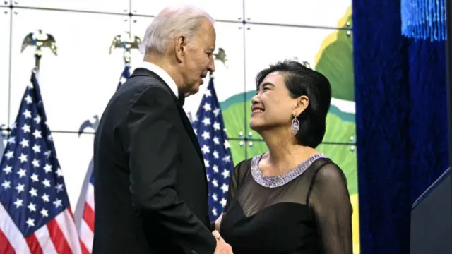 Joe Biden and Judy Chu