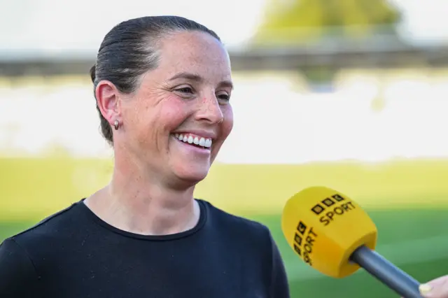 Rhian Wilkinson speaks to BBC Sport before kick-off