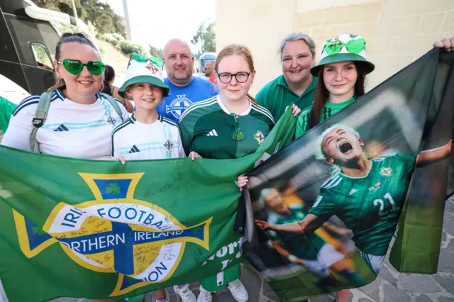 Northern Ireland fans in Malta