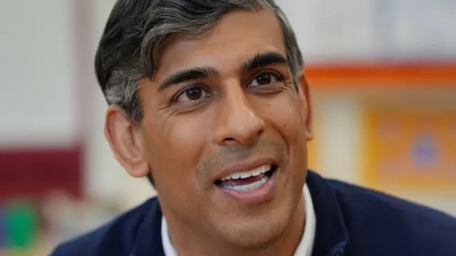 File photo dated 03/07/24 of Prime Minister Rishi Sunak talks to a reporter during a visit to Braishfield Primary School in Romsey, Hampshire