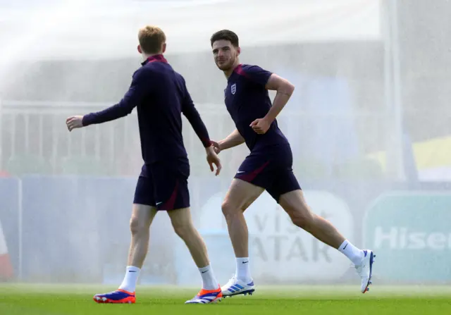 Declan Rice in training