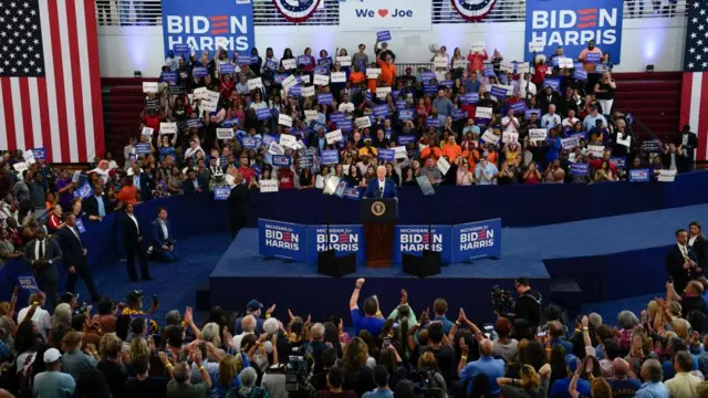 Joe Biden speaks in Detroit, Michigan