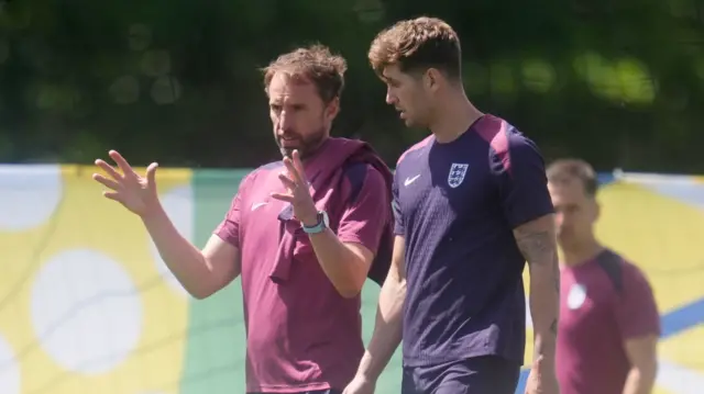 Gareth Southgate and John Stones