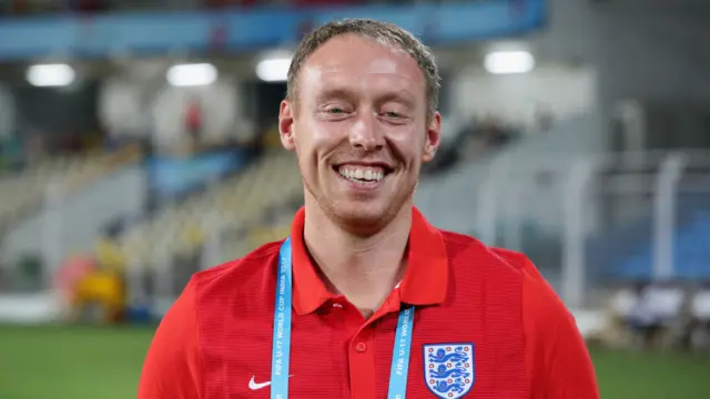 Steve Cooper as England U17s head coach at the U17s World Cup in 2017