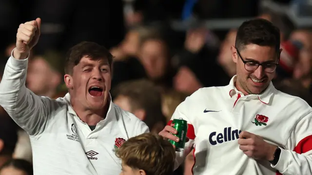 England fans celebrate