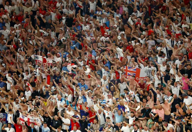 England fans in Dortmund