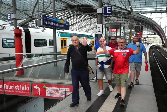 England fans in Berlin