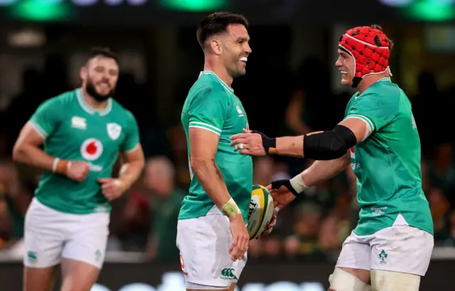 Conor Murray celebrates