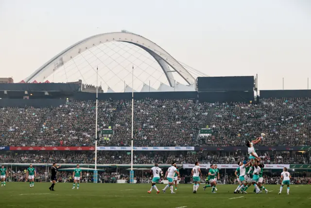 Action between Ireland and South Africa