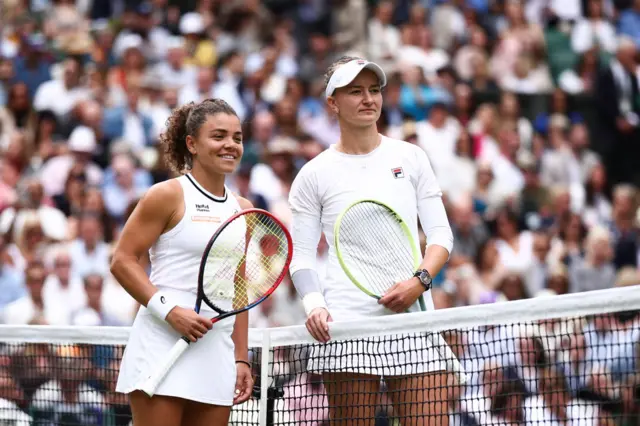 Jasmine Paolini and Barbora Krejcikova