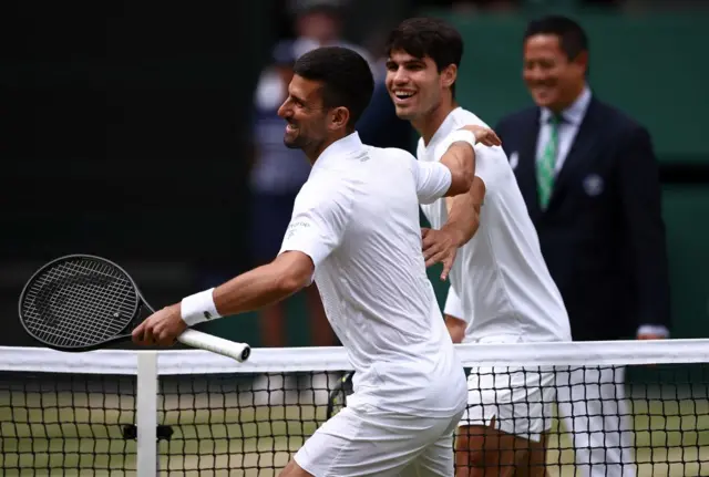 Novak Djokovic and Carlos Alcaraz