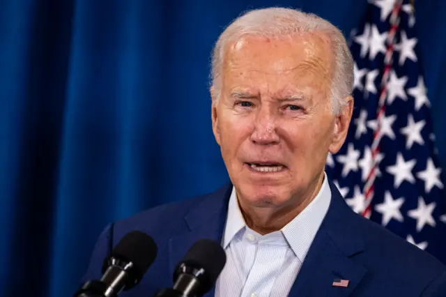 President Joe Biden speaks after Donald Trump was injured following a shooting at an election rally in Pennsylvania