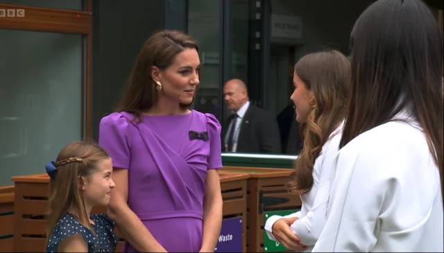 Princess of Wales and Princess Charlotte at Wimbledon