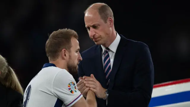 Prince William and Harry Kane