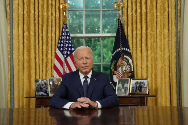 Joe Biden addresses the nation